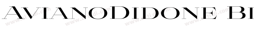 AvianoDidone Black字体转换